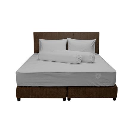 ชุดผ้าปูที่นอน 5 ฟุต (ชุด 5 ชิ้น) PICASSO SMILE สี GREY_1