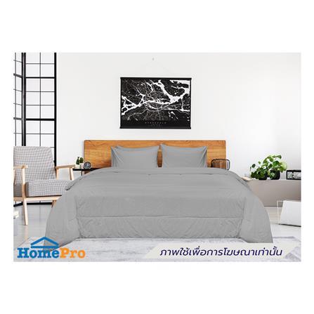 ชุดผ้าปูที่นอน 5 ฟุต (ชุด 5 ชิ้น) PICASSO SMILE สี GREY_0