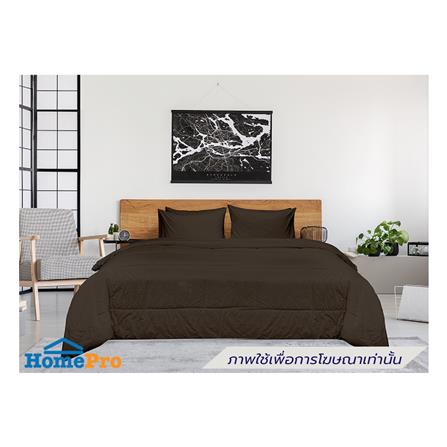 ชุดผ้าปูที่นอน 3.5 ฟุต (ชุด 4 ชิ้น) PICASSO SMILE สี BROWN_0
