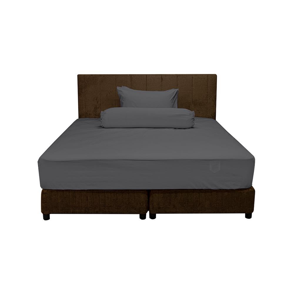 ชุดผ้าปูที่นอน 3.5 ฟุต (ชุด 3 ชิ้น) PICASSO SMILE สี DARK GREY