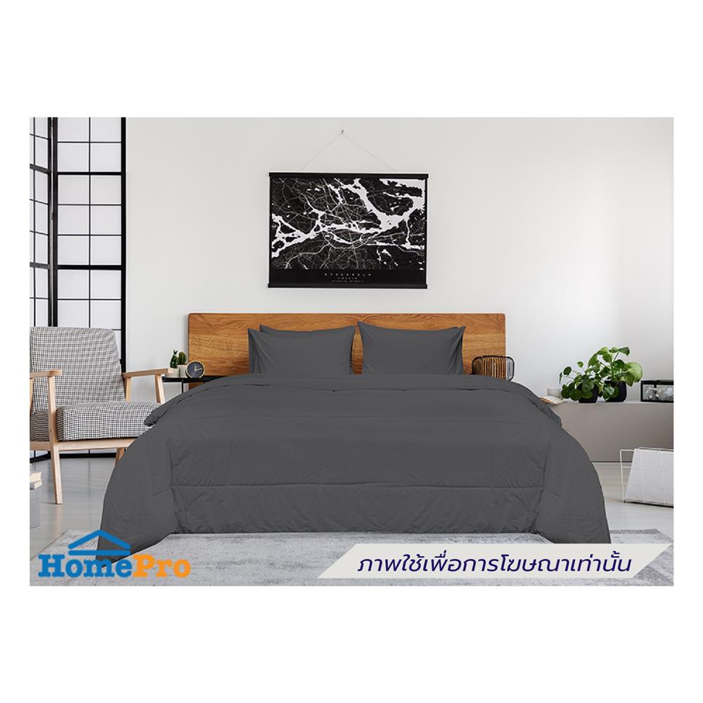 ชุดผ้าปูที่นอน 3.5 ฟุต (ชุด 3 ชิ้น) PICASSO SMILE สี DARK GREY