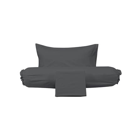 ชุดผ้าปูที่นอน 3.5 ฟุต (ชุด 3 ชิ้น) PICASSO SMILE สี DARK GREY_2