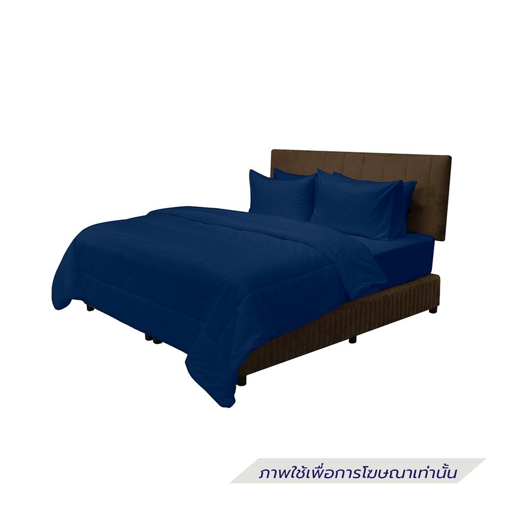 ชุดผ้าปูที่นอน 6 ฟุต (ชุด 6 ชิ้น) PICASSO SMILE สี NAVY BLUE