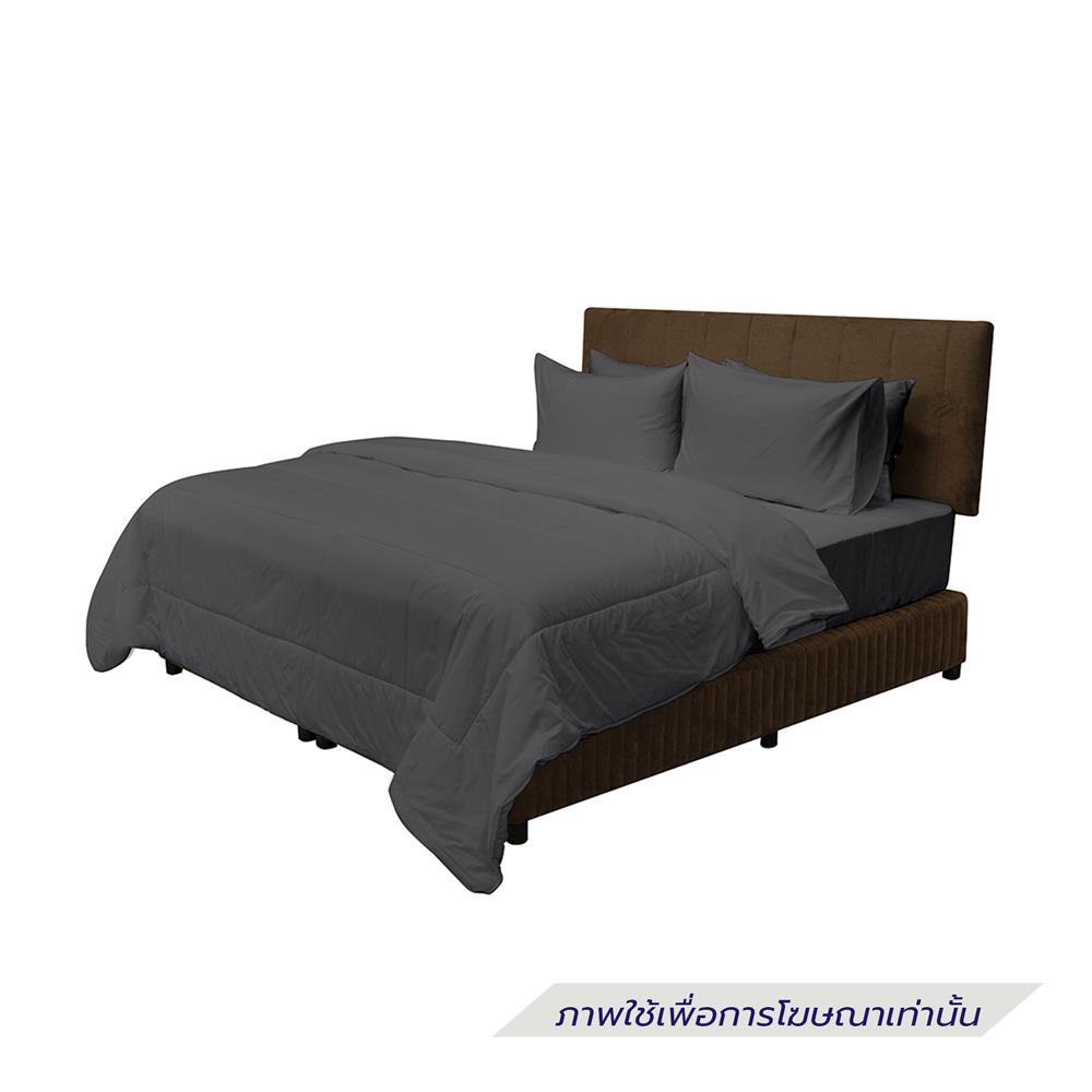 ชุดผ้าปูที่นอน 6 ฟุต (ชุด 6 ชิ้น) PICASSO SMILE สี DARK GREY
