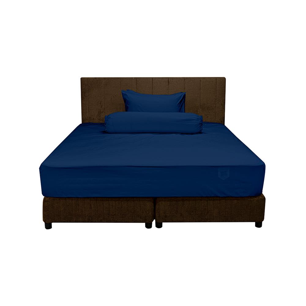 ชุดผ้าปูที่นอน 3.5 ฟุต (ชุด 3 ชิ้น) PICASSO SMILE สี NAVY BLUE