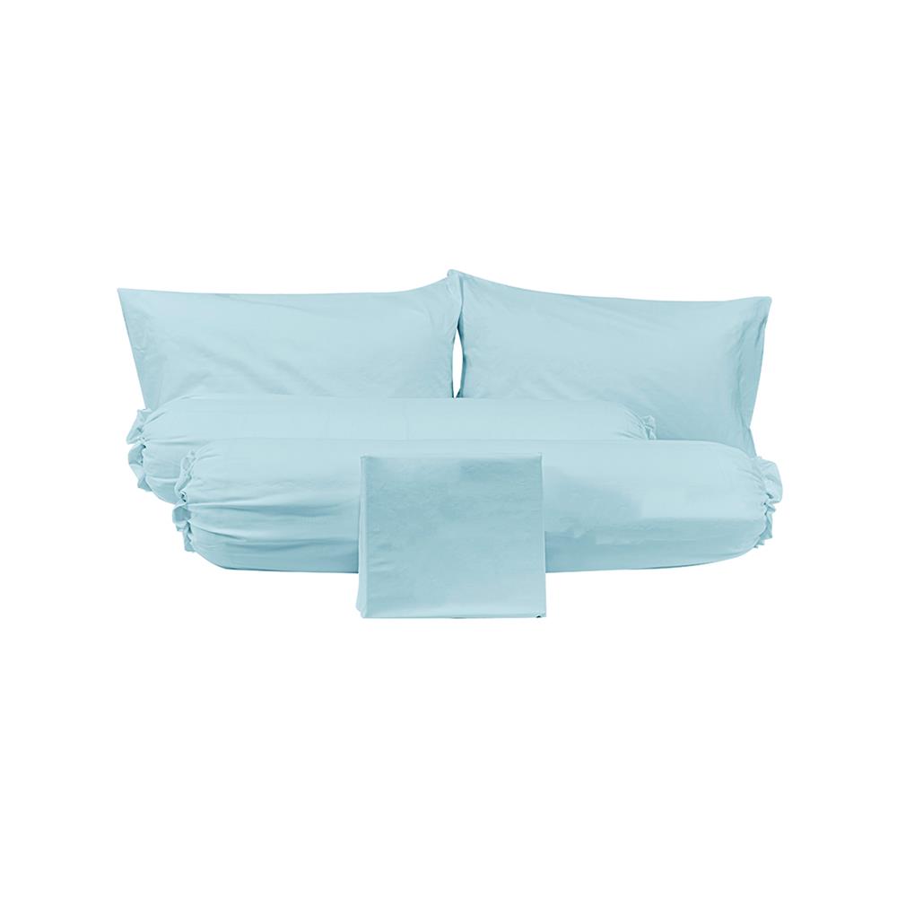 ชุดผ้าปูที่นอน 5 ฟุต (ชุด 5 ชิ้น) PICASSO SMILE สี GREEN MINT