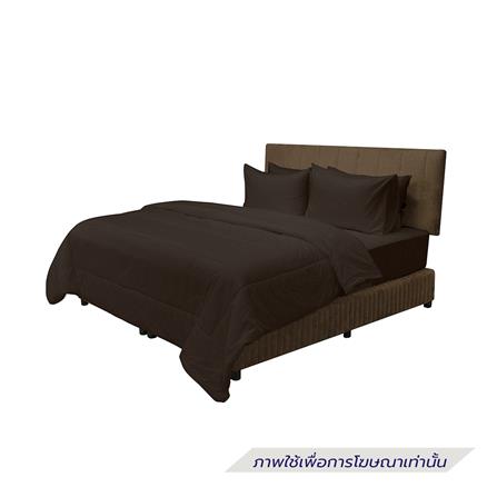 ชุดผ้าปูที่นอน 6 ฟุต (ชุด 6 ชิ้น) PICASSO SMILE สี BROWN_1
