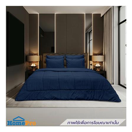 ชุดผ้าปูที่นอน 6 ฟุต (ชุด 6 ชิ้น) PICASSO SMILE สี NAVY BLUE_0