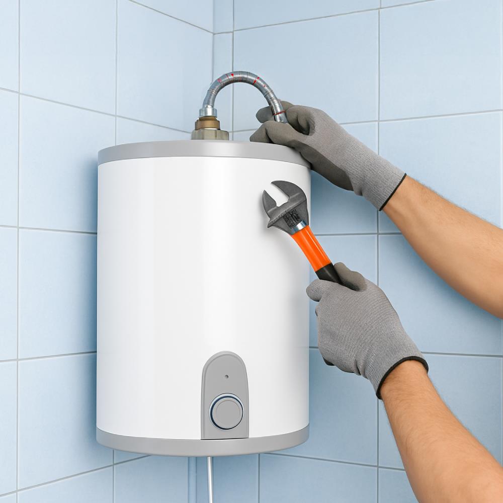 ติดตั้งเครื่องทำน้ำร้อน (ไม่เดินระบบ)