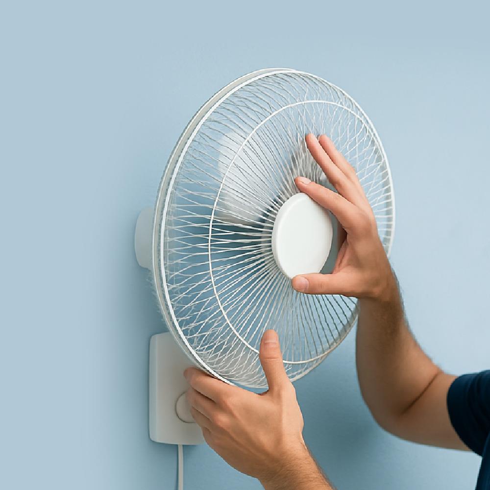 ติดตั้งพัดลมผนัง