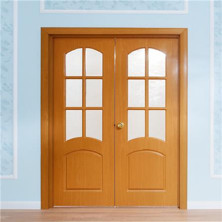 ติดตั้งประตูบานคู่ ไม้จริง_0