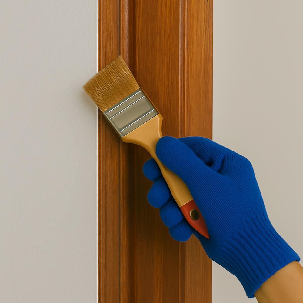 ทาสีแลคเกอร์ วงกบ+บานประตูบานเดี่ยว