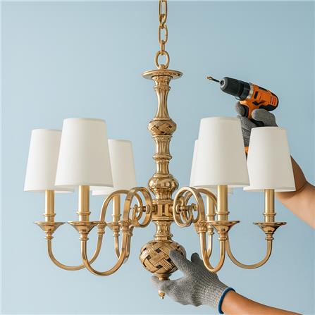 เปลี่ยนโคมไฟช่อแบบ 4-10 หัว_0