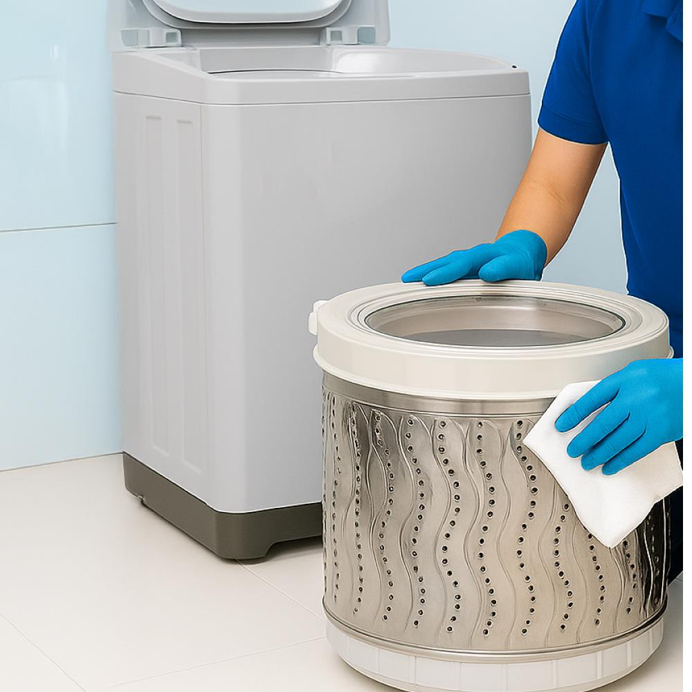 ล้างเครื่องซักผ้าฝาบน แบบถอดถัง