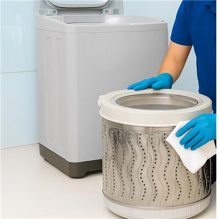 ล้างเครื่องซักผ้าฝาบน แบบถอดถัง