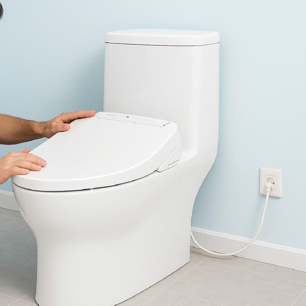 บริการติดตั้งชักโครก/โถปัสสาวะอัตโนมัติ พร้อมเดินสายไฟแบบฝังผนัง