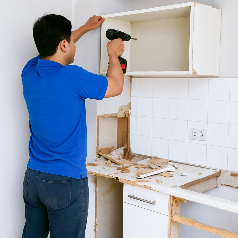 รื้อถอนขนทิ้งครัวบิวท์อิน